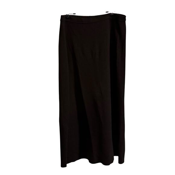 VTG Karen Lessly Maxi Women Skirt Brown 100% Acrylic Pull On Pencil Large Retro - Picture 2 of 4